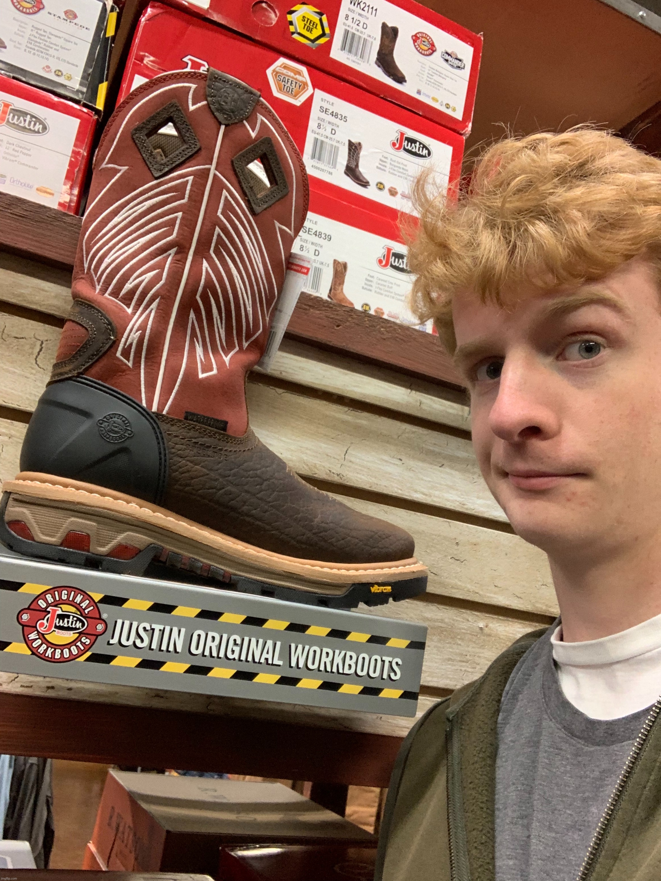 Likin’ these Cowboy boots. | made w/ Imgflip meme maker