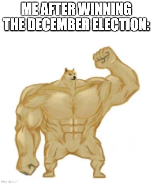 ME AFTER WINNING THE DECEMBER ELECTION: | made w/ Imgflip meme maker