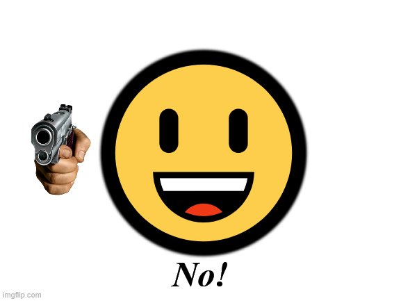 Blank White Template | ? No! | image tagged in blank white template | made w/ Imgflip meme maker