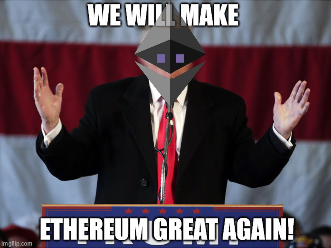 Make ethereum great again Blank Meme Template