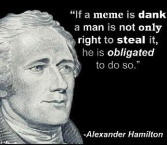 Alexander Hamilton dank Blank Meme Template