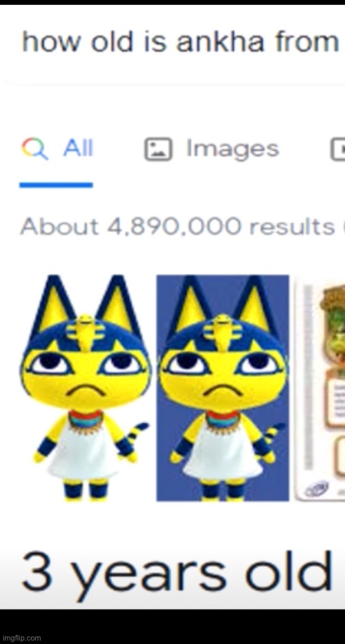 randomized shitposting:  ankha is 3 years old? | image tagged in randomized shitposts | made w/ Imgflip meme maker