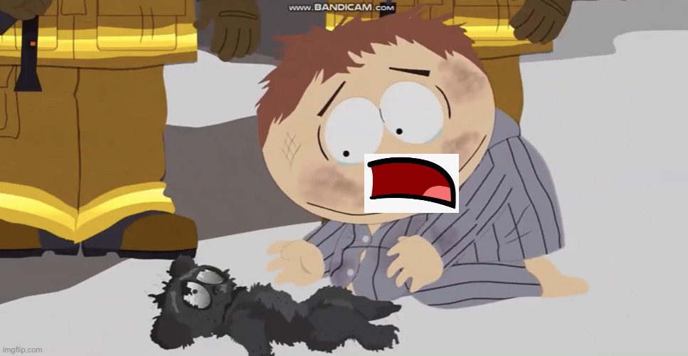 bfdia 4: who killed peter panda | image tagged in cartman crying over something | made w/ Imgflip meme maker