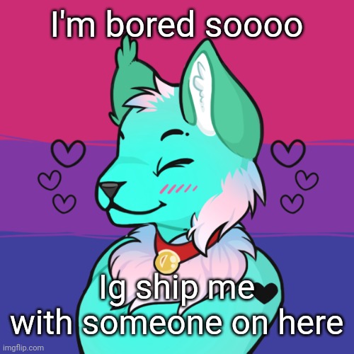 Heh -w-" | I'm bored soooo; Ig ship me with someone on here | image tagged in furry,picrew,ship me | made w/ Imgflip meme maker