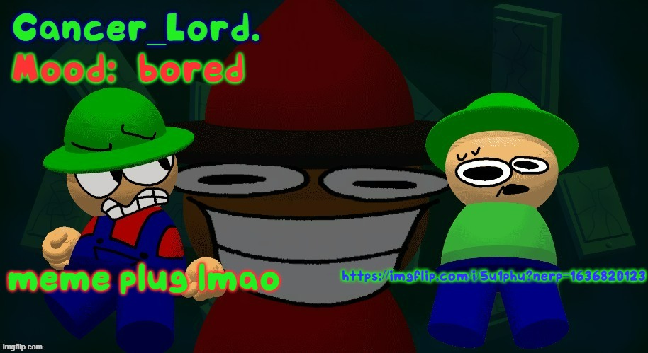 https://imgflip.com/i/5u1phu?nerp=1636820123 | bored; meme plug lmao; https://imgflip.com/i/5u1phu?nerp=1636820123 | image tagged in bambi bandu and unfairness temp | made w/ Imgflip meme maker