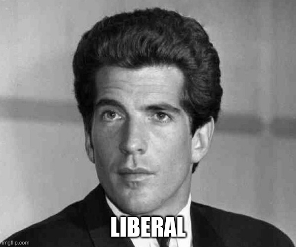 I'm Dead | LIBERAL | image tagged in jfkjr,q,liberal | made w/ Imgflip meme maker