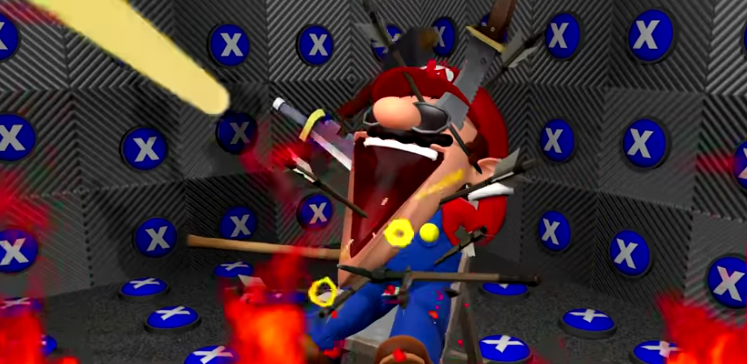 Mario chilling with pain Blank Meme Template