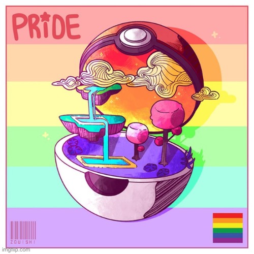 Pride pokeball | made w/ Imgflip meme maker