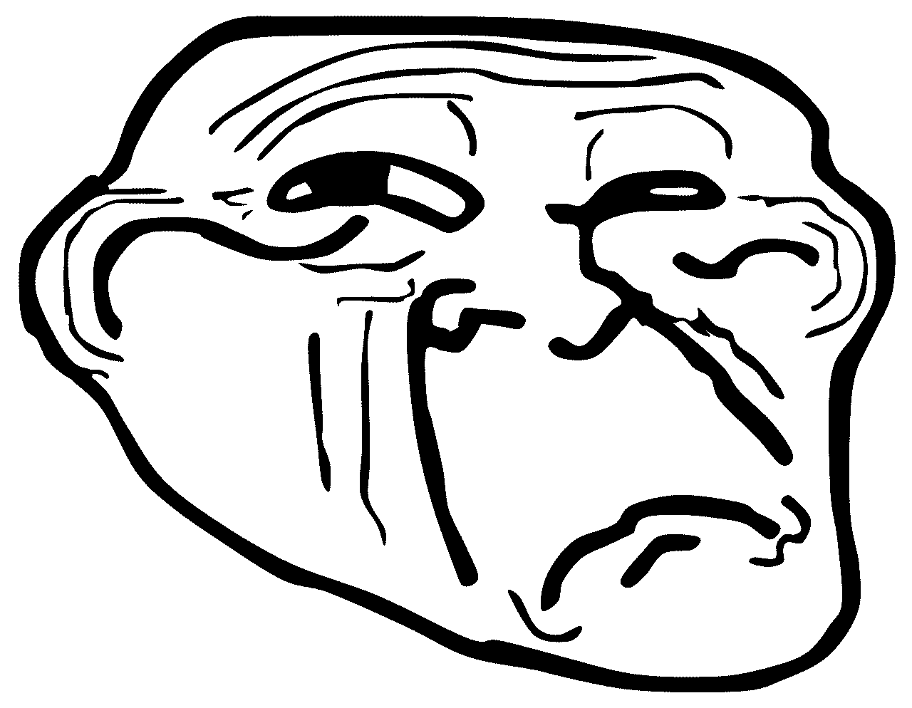 High Quality Confused trollface Blank Meme Template