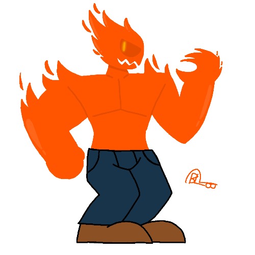 I redrew Mucky’s fire form. | made w/ Imgflip meme maker