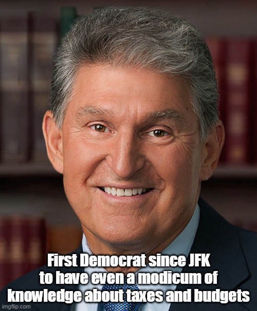 Just might save the Republic | First Democrat since JFK to have even a modicum of knowledge about taxes and budgets | image tagged in memes | made w/ Imgflip meme maker
