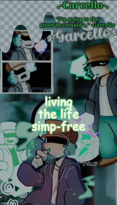 stupid fly keeps getting in my face | living the life simp-free | made w/ Imgflip meme maker
