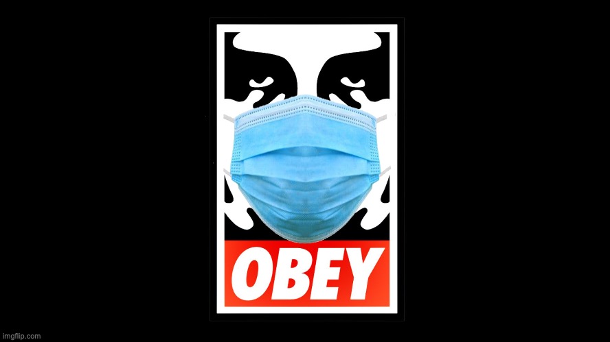 image tagged in covid-19,obey,masks | made w/ Imgflip meme maker