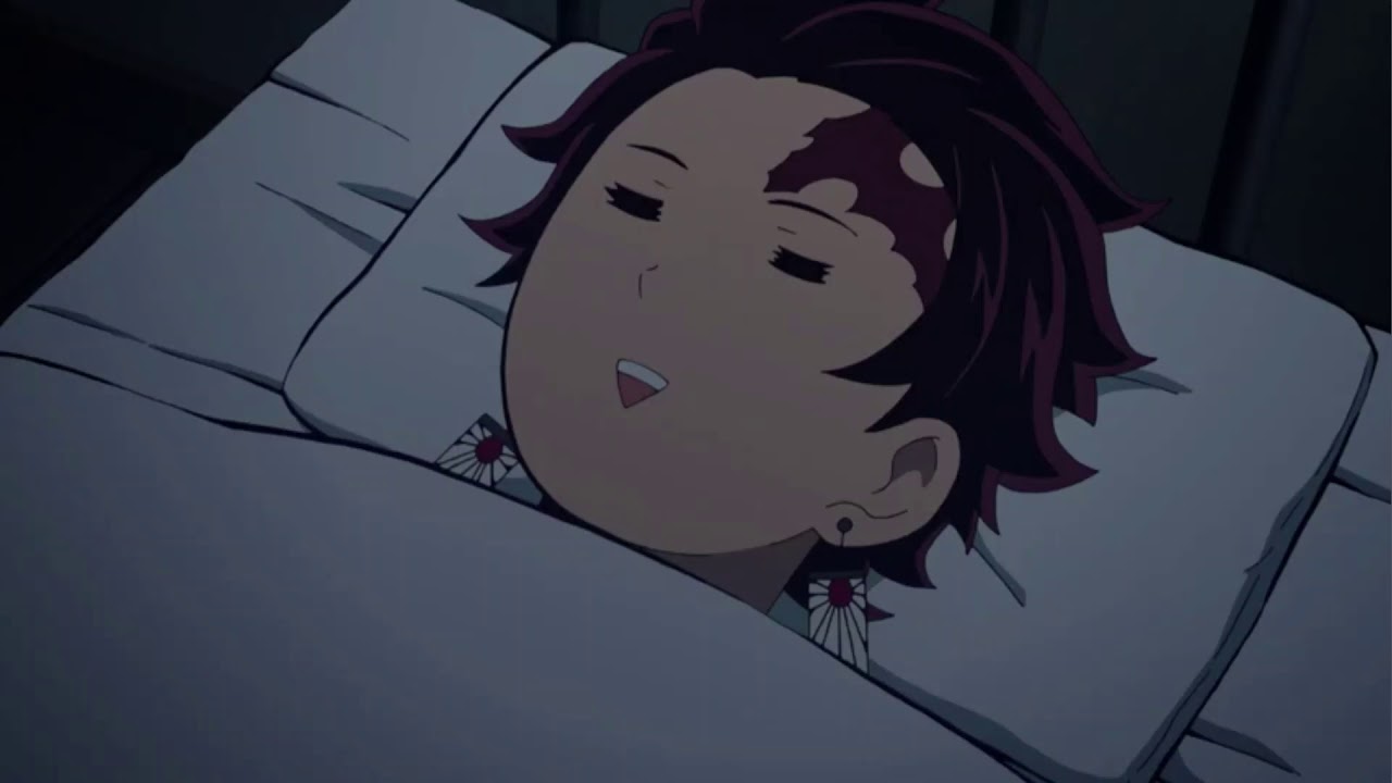 Tanjiro sleeping