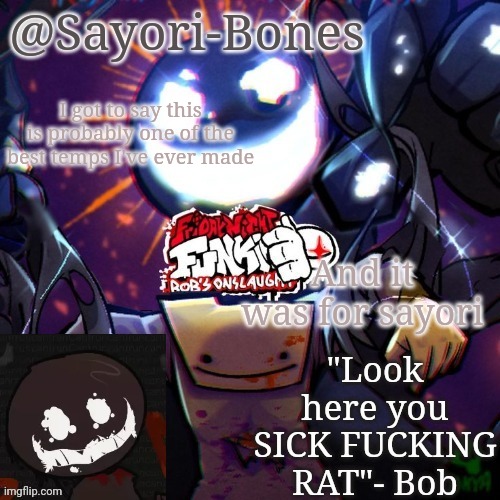 Bob is mad. oh yeah thanks Crossbones | I got to say this is probably one of the best temps I've ever made; And it was for sayori | image tagged in bob is mad oh yeah thanks crossbones | made w/ Imgflip meme maker