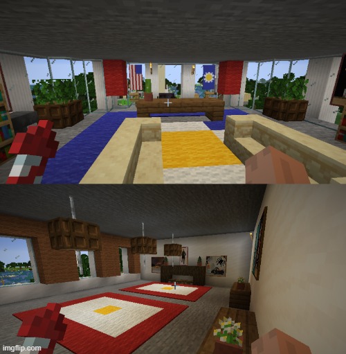 Oh yeah the White House has interior | made w/ Imgflip meme maker