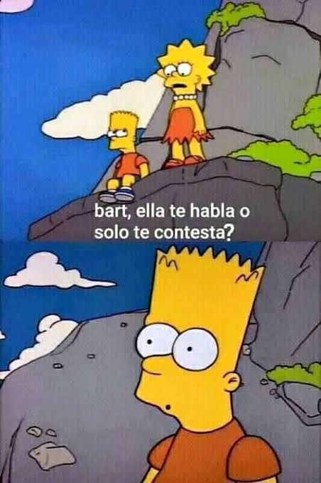 Bart Ella te habla Blank Meme Template