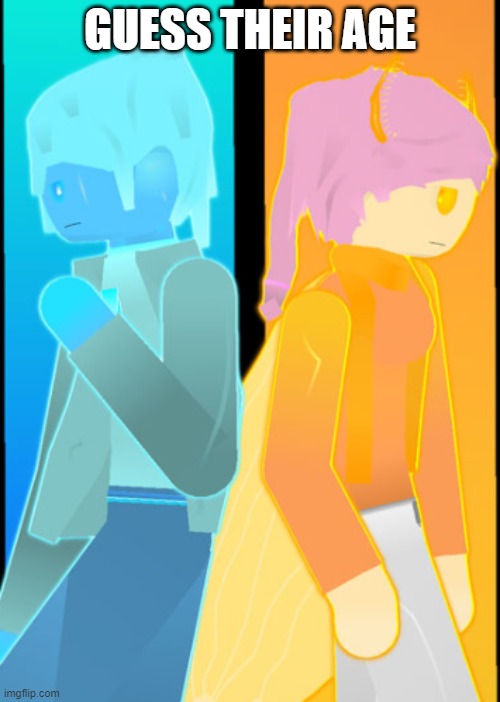 GUESS THEIR AGE | image tagged in allison and hydro | made w/ Imgflip meme maker