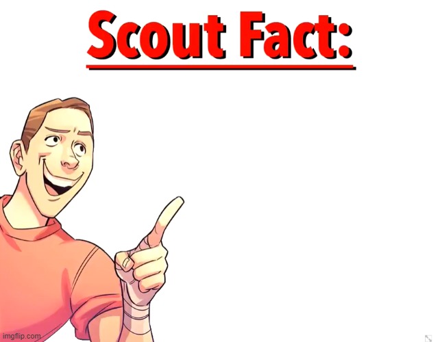 the fact moved to the title | image tagged in scout fact | made w/ Imgflip meme maker