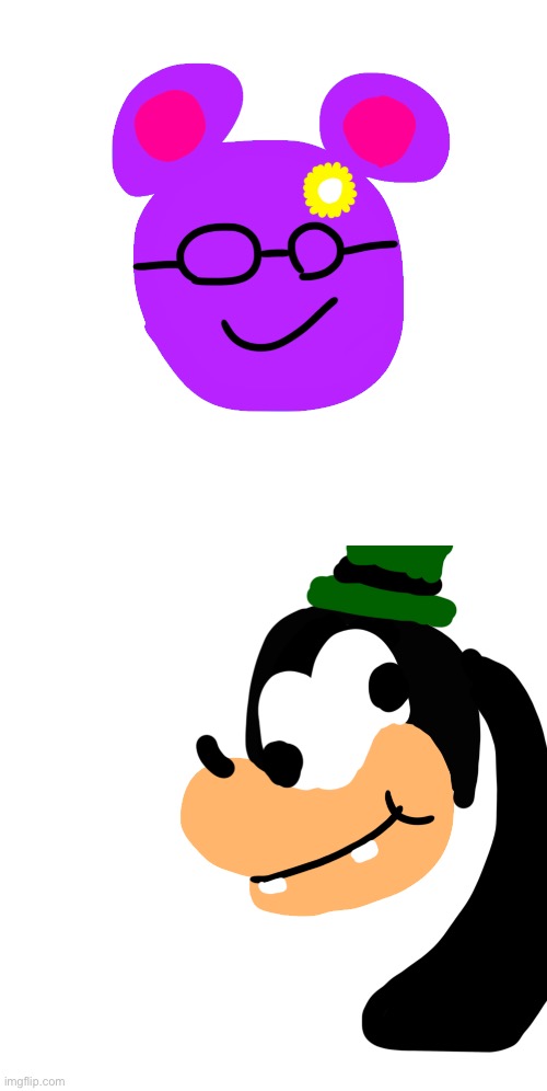 Drew Purple in my style and i drew Grooby | made w/ Imgflip meme maker