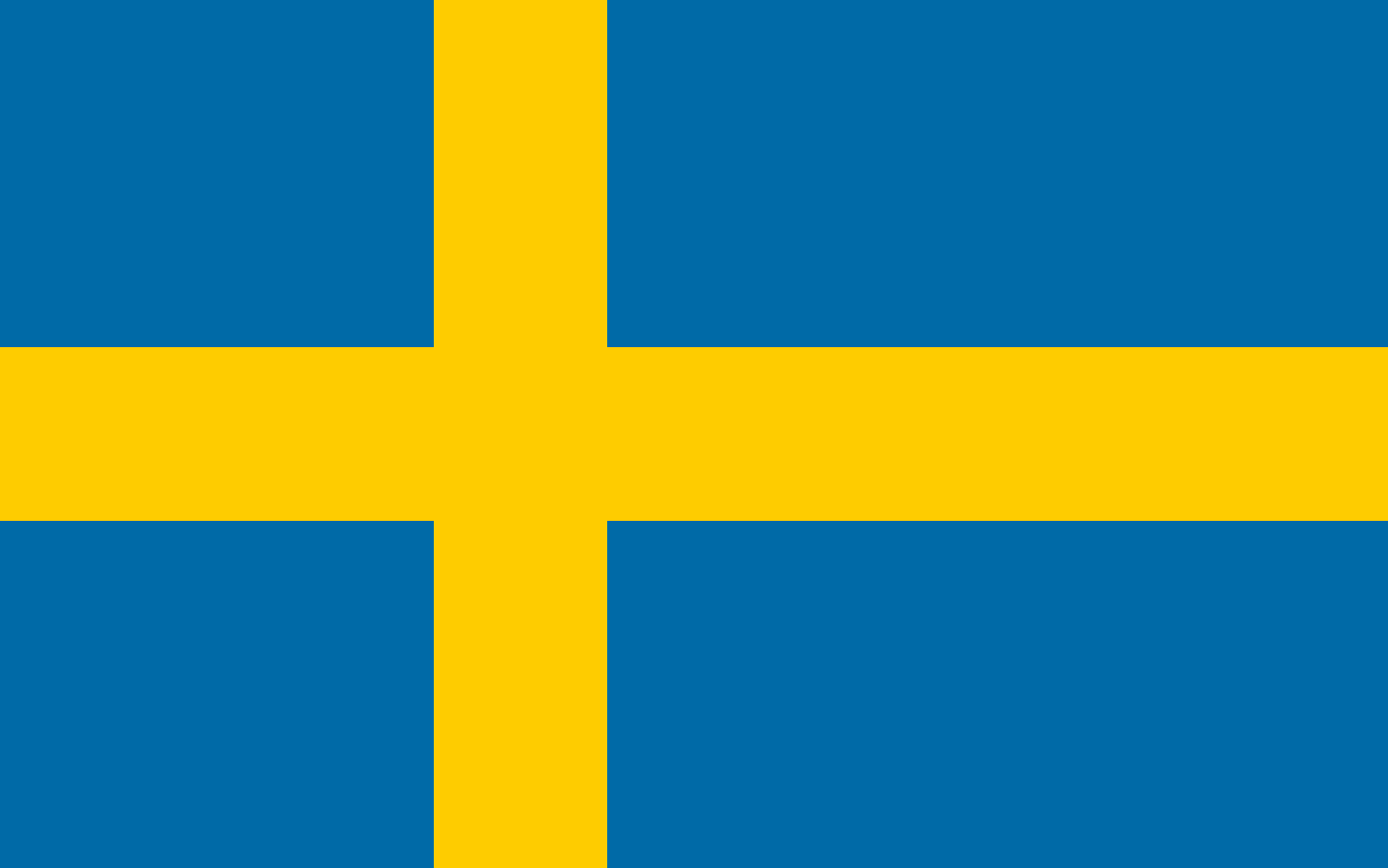 High Quality Sweden flag Blank Meme Template