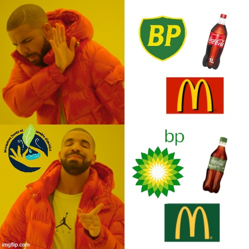 Greenwashing | image tagged in memes,drake hotline bling | made w/ Imgflip meme maker