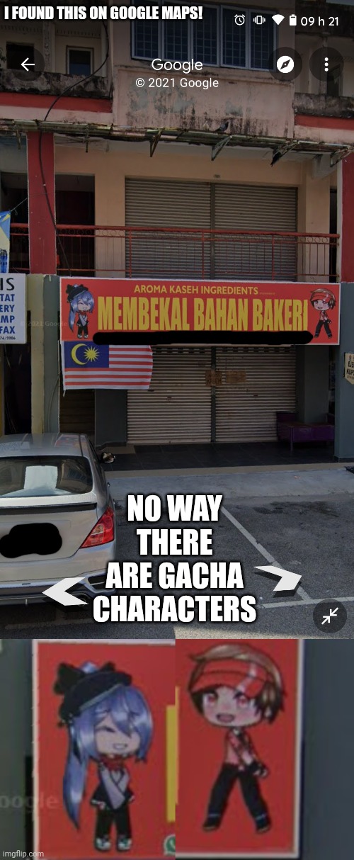 I found Gacha Life on Google Maps! | I FOUND THIS ON GOOGLE MAPS! NO WAY THERE ARE GACHA CHARACTERS | image tagged in gacha life,google maps | made w/ Imgflip meme maker