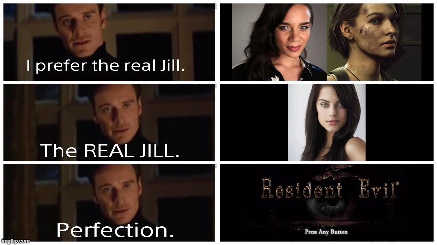 RE Jill | image tagged in funny re,re game funny,jill funny | made w/ Imgflip meme maker