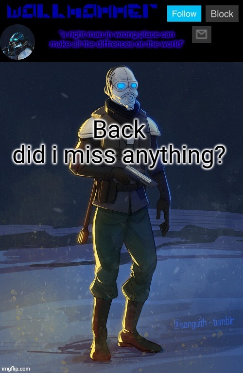 Back
did i miss anything? | image tagged in wallhammer temp | made w/ Imgflip meme maker