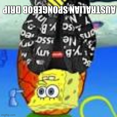 Spongebob Drip | AUSTRALIAN SPONGEBOB DRIP | image tagged in spongebob drip | made w/ Imgflip meme maker