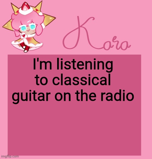 h | I'm listening to classical guitar on the radio | image tagged in h | made w/ Imgflip meme maker