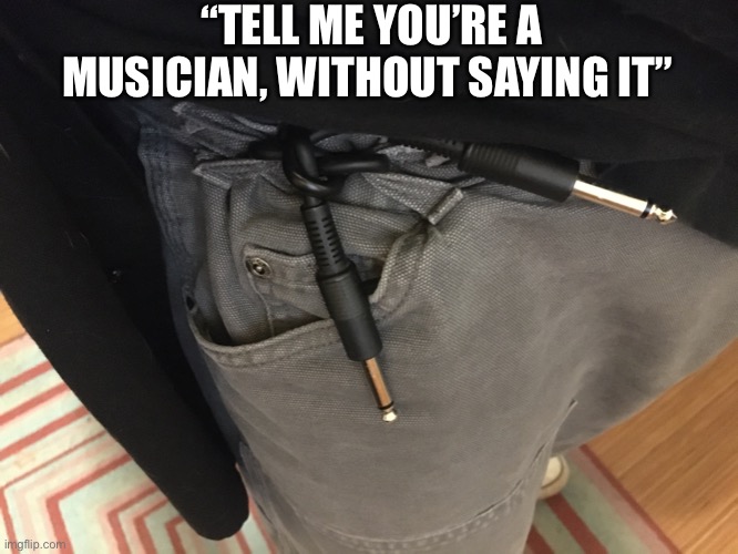 Tell me you’re a musician | “TELL ME YOU’RE A MUSICIAN, WITHOUT SAYING IT” | image tagged in musician,musician life | made w/ Imgflip meme maker