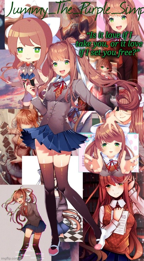 Monika temp #I forgor Blank Meme Template