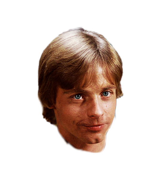 High Quality Luke Skywalker head png Blank Meme Template