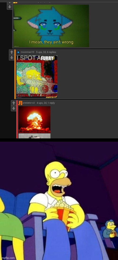 i just get ton of notifications from this lol | image tagged in homer eating popcorn | made w/ Imgflip meme maker