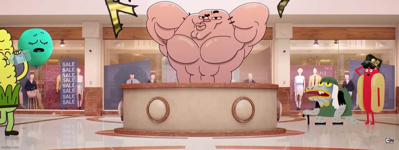 Photo of Richchad violating several people at a shopping mall | made w/ Imgflip meme maker