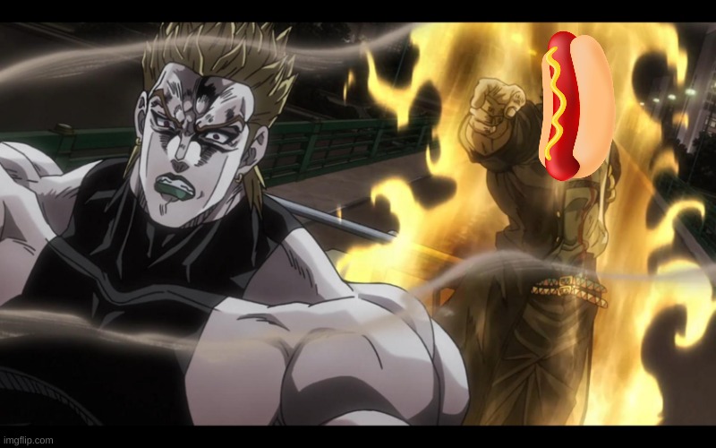 Jotaro defeats Dio | image tagged in jotaro defeats dio | made w/ Imgflip meme maker