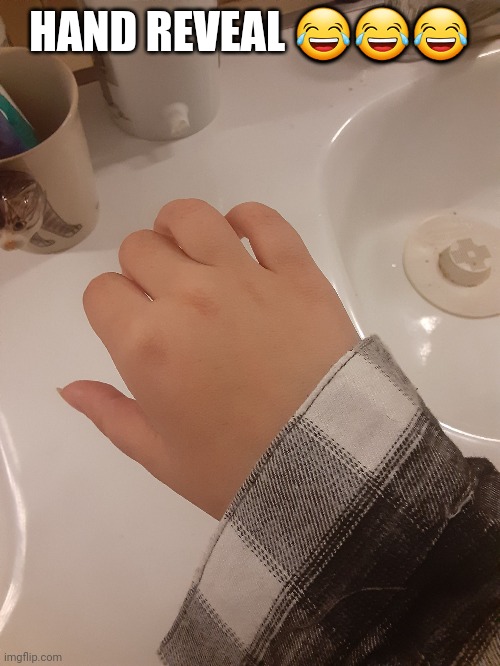 HAND REVEAL 😂😂😂 | made w/ Imgflip meme maker