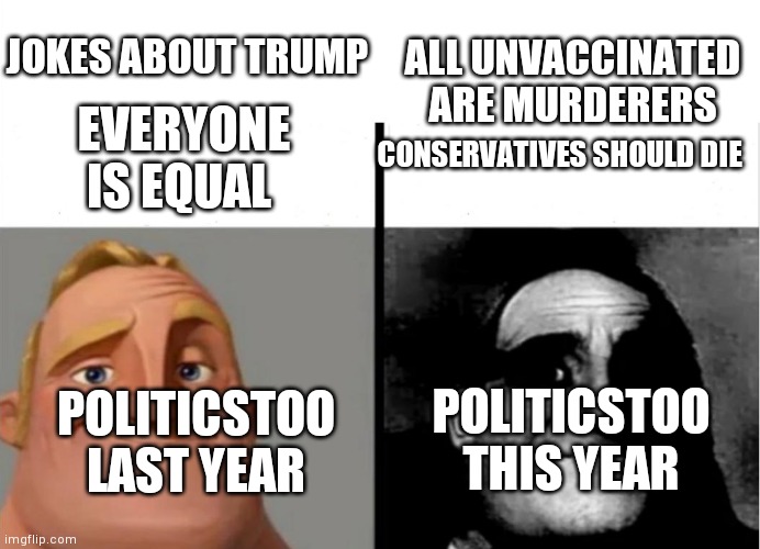 Teacher's Copy | JOKES ABOUT TRUMP; ALL UNVACCINATED ARE MURDERERS; EVERYONE IS EQUAL; CONSERVATIVES SHOULD DIE; POLITICSTOO THIS YEAR; POLITICSTOO LAST YEAR | image tagged in teacher's copy | made w/ Imgflip meme maker
