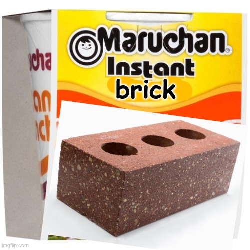 trash ass garbage ass template but i put a lot of effort into it. try to caption it | image tagged in instant brick | made w/ Imgflip meme maker