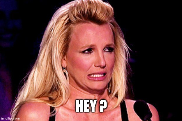 Britney spears | HEY ? | image tagged in britney spears | made w/ Imgflip meme maker