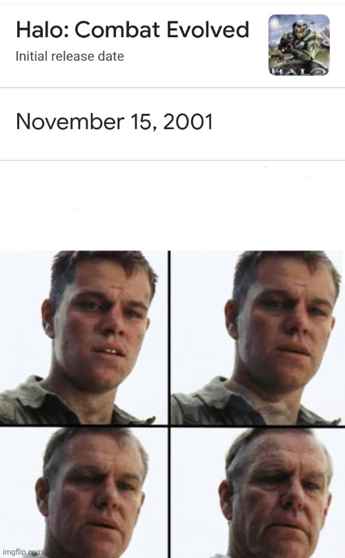 Its been 20 years | image tagged in turning old | made w/ Imgflip meme maker