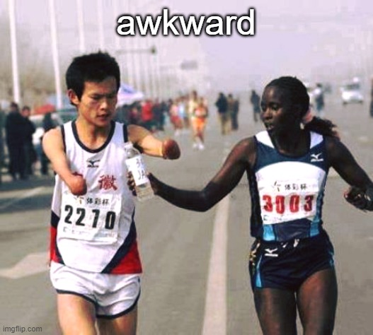 awkward | image tagged in awesome | made w/ Imgflip meme maker