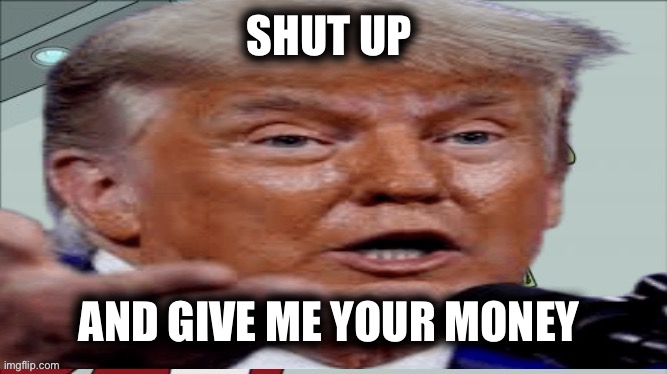 SHUT UP; AND GIVE ME YOUR MONEY | image tagged in memes | made w/ Imgflip meme maker