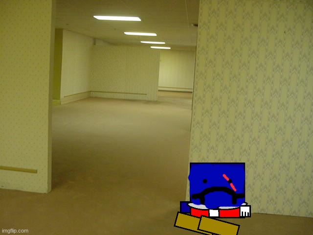 DAnny this is a joke | image tagged in the backrooms | made w/ Imgflip meme maker