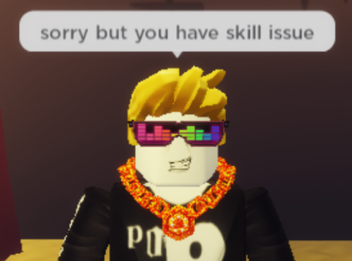 High Quality sorry but you have skill issue Blank Meme Template