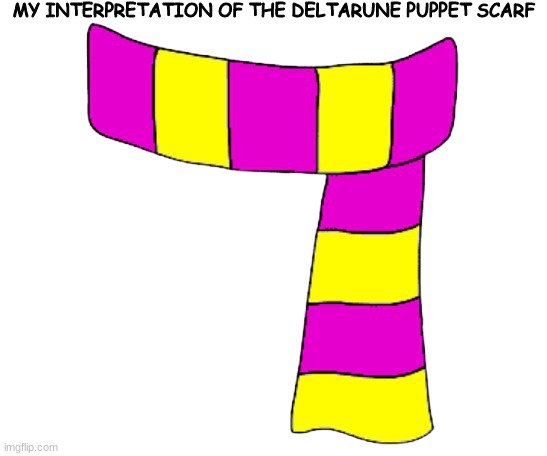 MY INTERPRETATION OF THE DELTARUNE PUPPET SCARF | image tagged in deltarune,kris,puppet,spamton | made w/ Imgflip meme maker