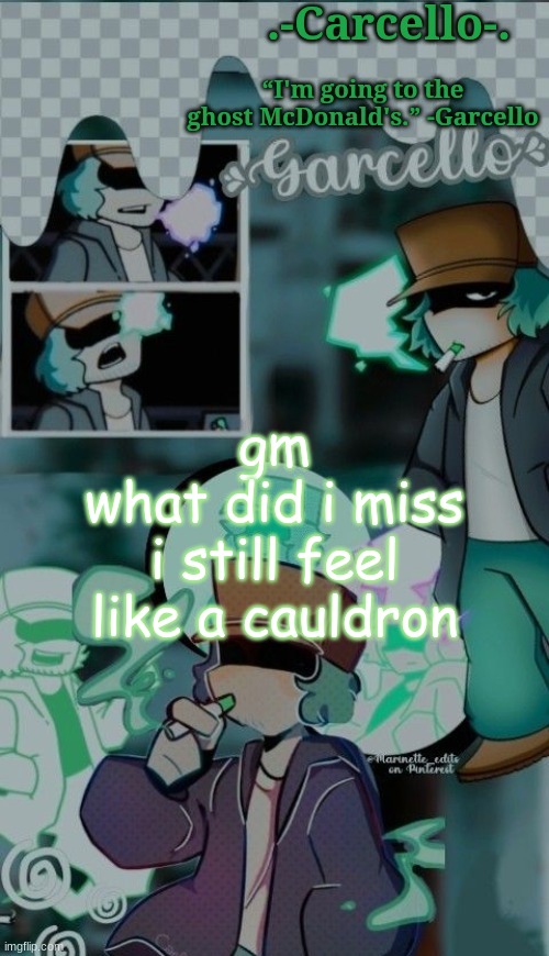 - | gm
what did i miss
i still feel like a cauldron | made w/ Imgflip meme maker