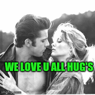 Grease 2 movie we love u all hug's | WE LOVE U ALL HUG'S | image tagged in gifs | made w/ Imgflip images-to-gif maker