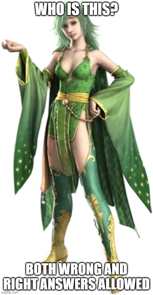 WHO IS THIS? BOTH WRONG AND RIGHT ANSWERS ALLOWED | image tagged in rydia,rydia of mist | made w/ Imgflip meme maker
